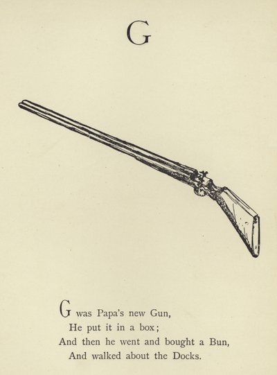 G harfi by Edward Lear